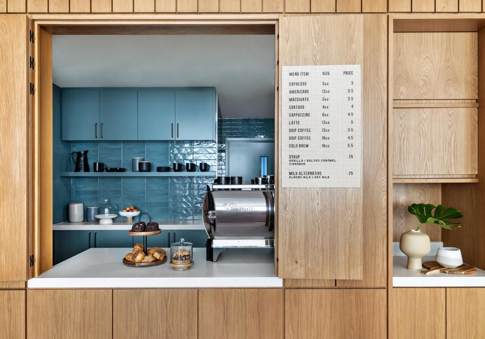 Hotel Kimpton Theta New York - Times Square By Ihg Exteriér fotografie The coffee bar at the 2018 edition of the London Design Festival